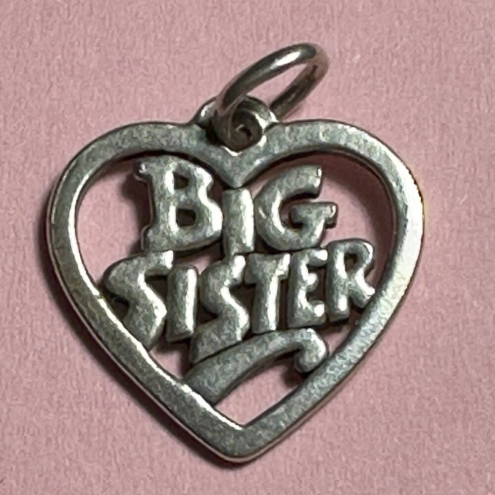"Big Sister" Heart Charm